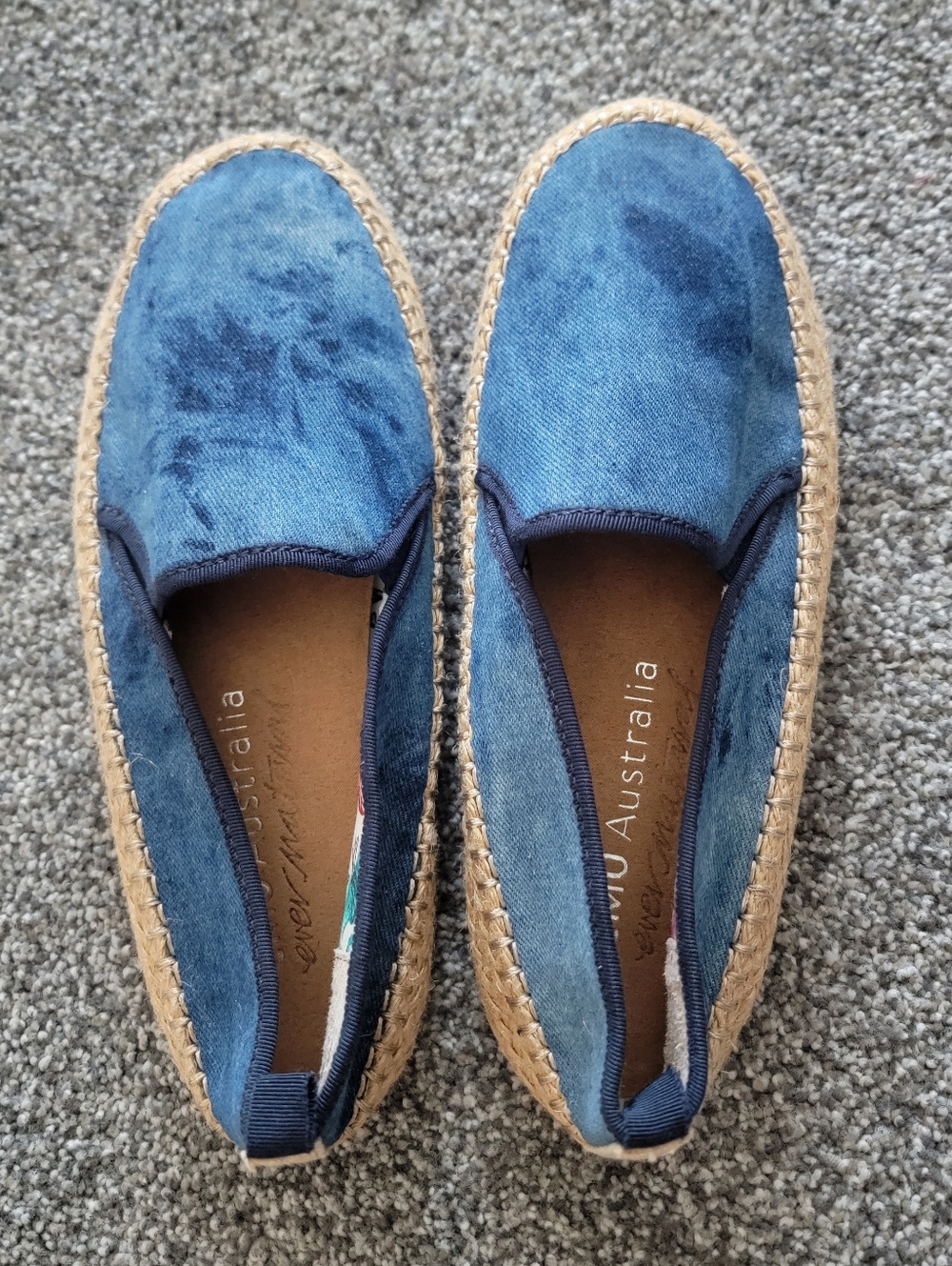 EMU Navy Espadrille Slip-On Shoe